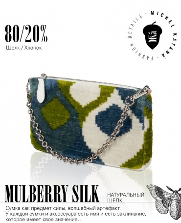 Клатч-конверт-косметичка из Шелка Женский VITA LUDUS EST!_Thiny/S